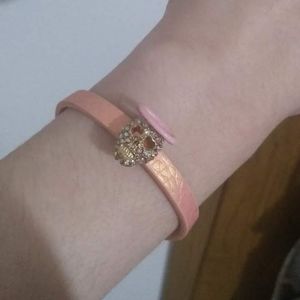 Betsey Johnson Angel & Devil Faux Leather Bracelet